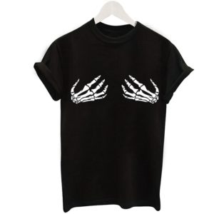 camiseta negra mensaje